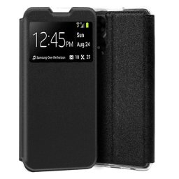 Cool Funda Flip Cover Liso Negra para Oppo A78 5G