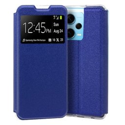 Cool Funda Flip Cover Liso Azul para Xiaomi Redmi Note 12 Pro Plus 5G