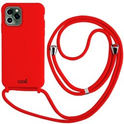 Cool Funda Cordón Liso Rojo para iPhone 14 Pro