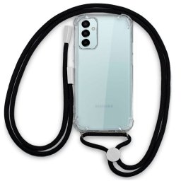 Cool Funda Antigolpes con Cordón Reforzado Negro para Samsung M236 Galaxy M23 5G