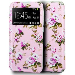Cool Funda Flip Cover Dibujos Flores para iPhone 12 / 12 Pro