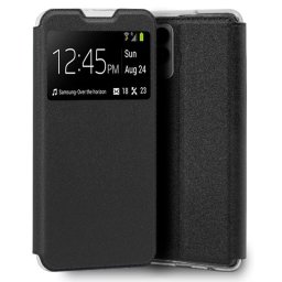 Cool Funda Flip Cover Liso Negro para Realme 8i / Narzo 50