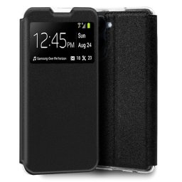 Cool Funda Flip Cover Liso Negro para Realme C33