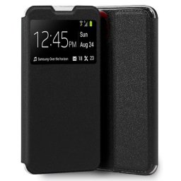 Cool Funda Flip Cover Liso Negro para Samsung A035 Galaxy A03