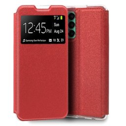 Cool Funda Flip Cover Lisa Roja para Samsung M135 Galaxy M13 / A23 5G