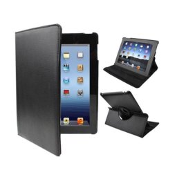 Cool Funda Giratoria Polipiel Función Soporte Negra para iPad 2 / iPad 3 / 4