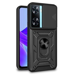 Cool Carcasa Hard Ring Negra para Oppo A57s/A77 5G/Realme Narzo 50 5G