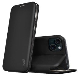 Cool Flip Cover Elegance Funda Negra para iPhone 15
