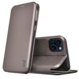 Cool Flip Cover Elegance Funda Plata para iPhone 15