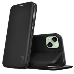 Cool Flip Cover Elegance Funda Negra para iPhone 15 Plus