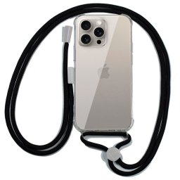 Cool Funda Cordón Negro para iPhone 15 Pro Max