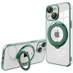 Cool Funda Ring Magnética Verde para iPhone 15 Plus