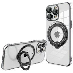 Cool Funda Ring Magnética Negro para iPhone 15 Pro