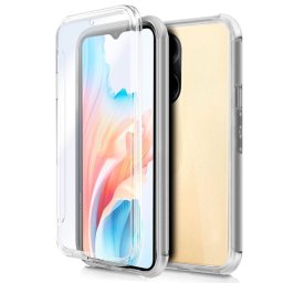 Cool Funda de Silicona 3D Frontal + Trasera Transparente para OPPO A38