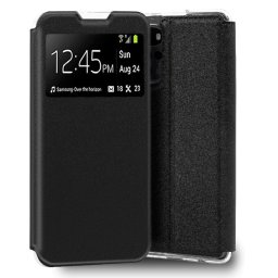 Cool Funda Flip Cover Tipo Libro Liso Negra para Motorola Moto G22