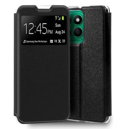 Cool Funda Flip Cover Tipo Libro Liso Negro para Huawei Honor X8B