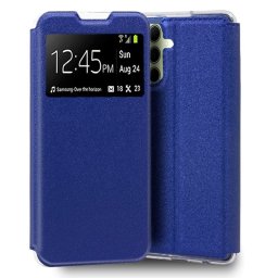 Cool Funda Flip Cover Liso Azul para Samsung A356 Galaxy A35 5G