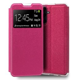 Cool Funda Flip Cover Liso Rosa para Samsung A556 Galaxy A55 5G