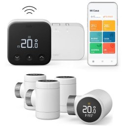Tado Kit de Inicio Termostato Inteligente Inalámbrico X + Receptor + 4 Cabezales