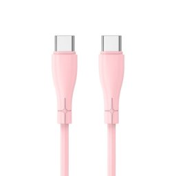 Cool Cable USB Silicona Universal Tipo-C a Tipo-C 1m Rosa