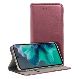 Cool Funda Flip Cover para Motorola Moto G35 5G Liso Granate