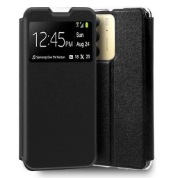 Cool Funda Flip Cover Para Realme C75 Liso Negro