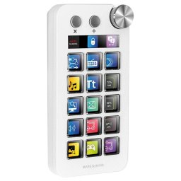 Mars Gaming MSD-NEO Control Deck 15 Teclas LCD Rueda y Botón Dual Windows y MacOS 10.15+ Blanco