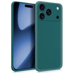 Cool Funda de Silicona Verde para iPhone 17 Pro Max
