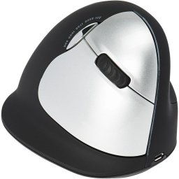 Ratón R-Go Tools HE Break Inalámbrico 2500 DPI Negro Ergonomía Pausa LED