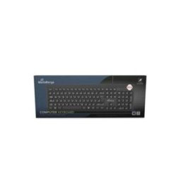 Teclado Mediarange MROS101 clásico cableado Layout Español plano USB negro
