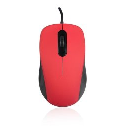 Ratón MODECOM MC-M10S USB 1000 DPI Rojo Ambidiestro Cableado