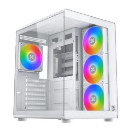 Caja PC Xigmatek Aqua Compact Air EN48272 Vidrio Templado Blanco