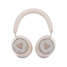 Auriculares Guess 4G Triangle Logo inalámbricos Bluetooth 5.4 con Cancelación de Ruido Rosa