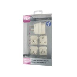Adaptador de enchufe universal DLH DY-WU1307 blanco 2500W