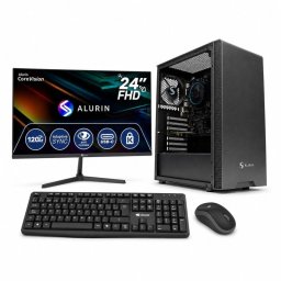 PcCom Work Intel Core i5-12400 / 16GB / 500GB SSD V2 / W11 Home + Teclado + Ratón + Monitor 24" FHD