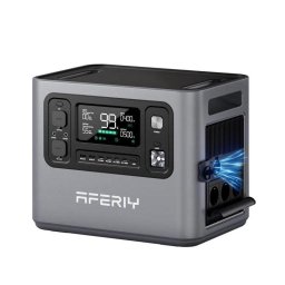 Estación de energía AFERIY P280 2048Wh 3 puertos AC/DC/USB Batería LiFePO4 Pantalla y carga solar
