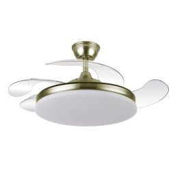 Ventilador de techo con luz Yatek KALA 59 W LED 107 cm 6 velocidades motor DC aspas retráctiles