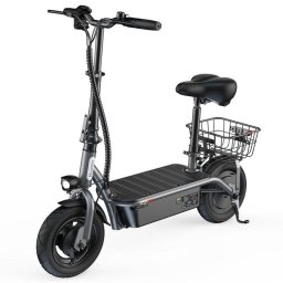 Patinete eléctrico iScooter F2 500 W autonomía 30 km ruedas neumáticas 10" gris