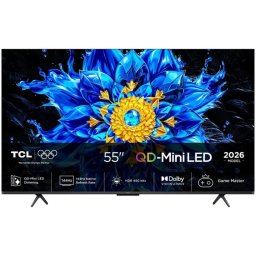 TV TCL QD Mini LED 55P8L 55" 4K UltraHD 144Hz Smart TV Google TV HDR10 Dolby Vision
