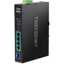Switch Industrial Trendnet TI-PGM541 PoE+ Gigabit 5 Puertos Raíl DIN