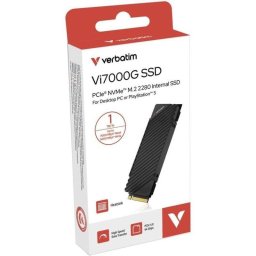 Disco duro Verbatim Vi7000G 1 TB SSD NVMe PCIe 4.0 7000 MB/s con disipador