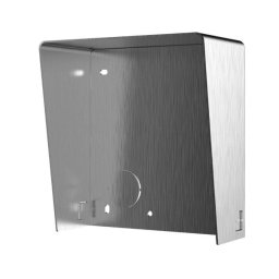 Caja de superficie Hikvision para videoportero de 1 módulo, acero inoxidable