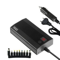 3Go ALIM90C2 Cargador Universal Digital 90W + Enchufe para Automóvil