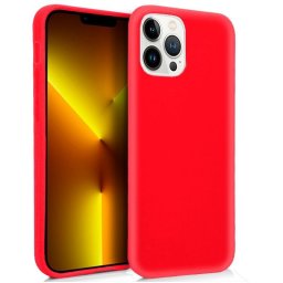 Cool Funda Silicona Roja para iPhone 13 Pro Max