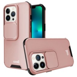 Cool Funda Hard Camera Rose Gold para iPhone 13 Pro