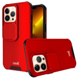 Cool Funda Hard Camera Roja para iPhone 13 Pro Max