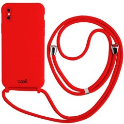 Cool Funda Cordón Liso Roja para iPhone XS Max