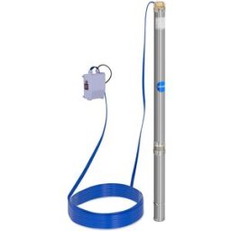 hillvert Bomba sumergible - 70 mm / 2,75'' - 3800 l/h - 750 W - cable 20 m / altura de elevación 85 m - acero inoxidable 10060172