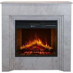 Chimenea divina fire de madera mármol blanco l96 x p35 x h96 cm