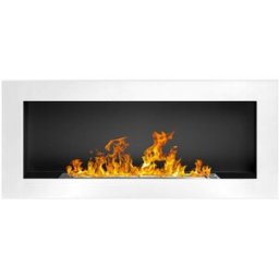 Chimenea de bioetanol divina fire blanca, 90x12x40 cm